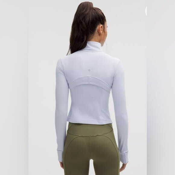 🆕Lululemon🍋Define Cropped Jacket Nulu Colour Serene Blue Sz 4 - Picture 2 of 9